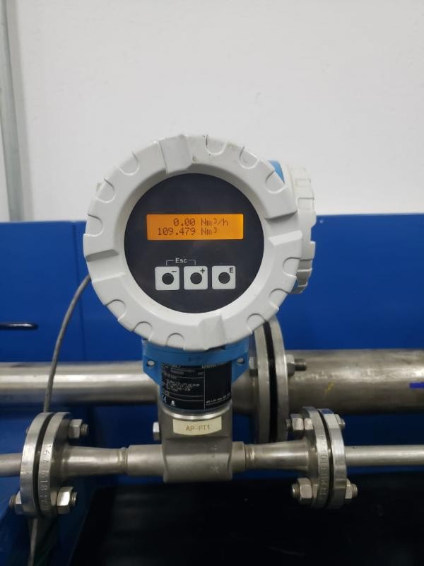Calibração em medidor tipo mássico thermall